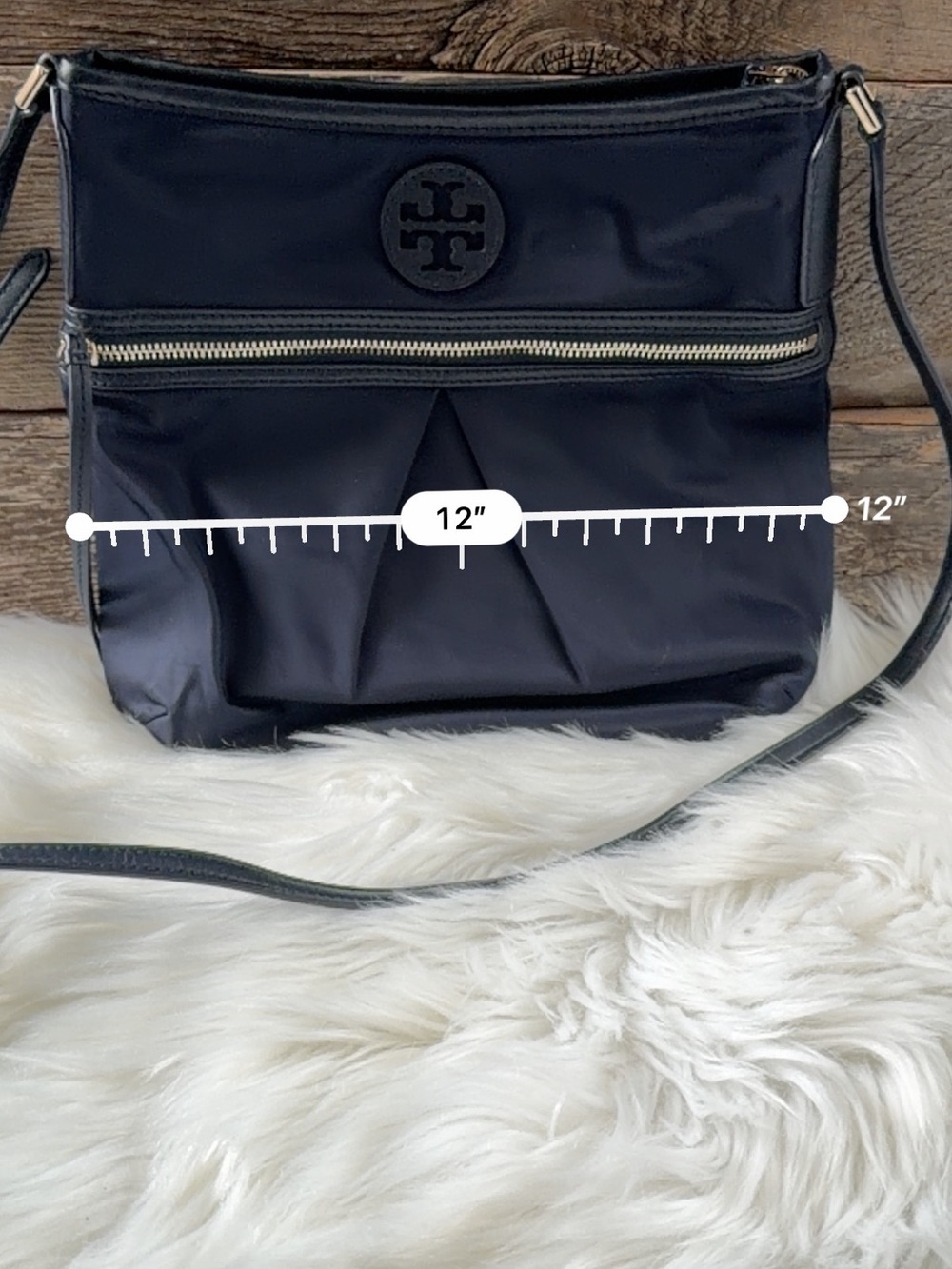TORY BURCH | Navy Nylon Crossbody Bag - Picture 6 of 6